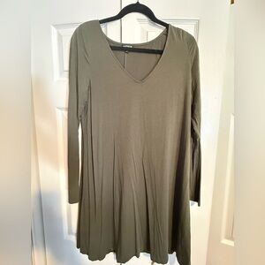 Express green Long Sleeve Dress